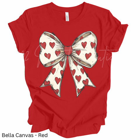 Red Heart Bow Shirt